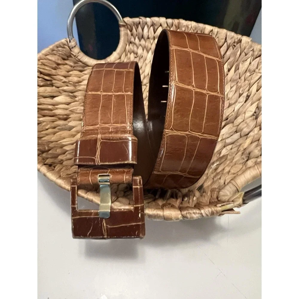 Claudio Orciani Genuine Leather Brown Belt Handmade In Italy For Bonwit Teller